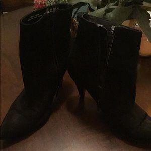 Black Suede Booties